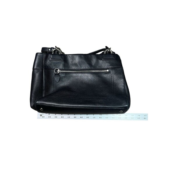 Coach Penelope Black Pebbled Leather 9x12x5” Hand Bag PurseTurn-Lock - Picture 12 of 16